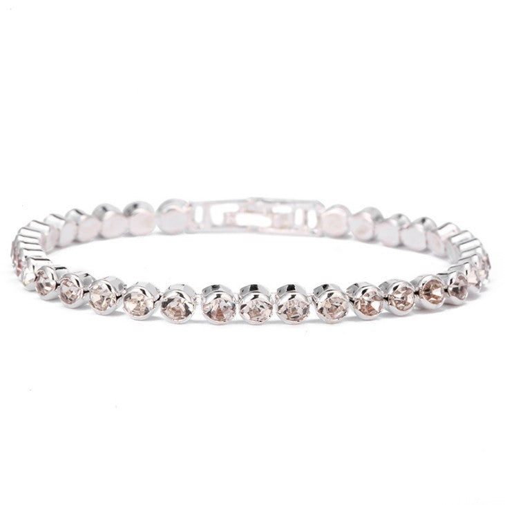 Wholesale Crystal Silver Plated Bracelet